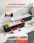 Vevor 6 Compartments Ice Cooled Condiment Serving Container Chilled Server