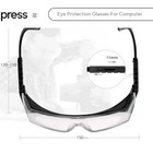 Lightweight Adjustable Shooting safety Glasses W side Protection   Scratch Resis