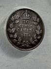 1916 Canada 10 Cents Silver Coin Graded Vf 25 By Anacs