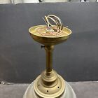 Vintage Holophane Ribbed Glass Industrial Pendant Light Art Deco Victorian