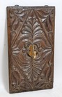Antique Wooden Wall D  cor Carving Panel Hook Hanger Original Old Hand Carved