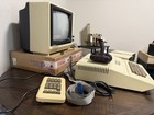 Vintage Apple Ii Computer A2s1  Tested works  Includes Monitor   Disk Drive