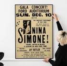 1960s Jazz Club Concert Poster 24x36 Unframed Vintage Music Wall Art