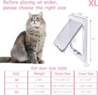 Large Cat Door  outer Size 11  X 9 8   4 Way Locking Cat Flap Door Interior Usa