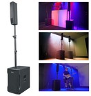 Rockville Titan Column 12 Karaoke Machine System  2  Wireless Mics tablet Stand