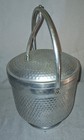 Vintage Hammered Aluminum Ice Bucket Champagne Cooler Alpine Made In Italy
