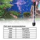 Aquarium Heater 25 50 100 200 300w W cover Guard Anti-explosion Fish Tank Heater