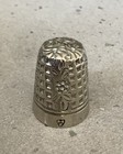 Antique Steel Lined Sterling Silver Thimble  Charles Iles  Very Rare 