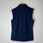 B Draddy Sport Mens Navy Blue Yeamens Hall Club Golf Vest Full Zip Small S