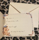 1940 s Early 1950   s Special Delivery Birth Announcement Greeting  Unused Vintage