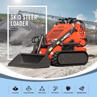 Hy480c mulcher Forestry  Free Ship Mini Skid Steer Loader 23hp Epa Engine 3pump