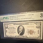 1929  10 National Bank Note Banknote Pmg 30 Low Serial Number