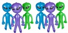 12 Asst 24 In Inflatable Alien Ufo Inflate Blowup Aliens Monster Toys Wholesale