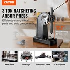 Ratchet Type Arbor Press 3 Ton Manual Leverage Arbor Press With Handwheel