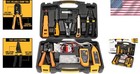 15-piece Professional Network Tool Kit With Crimper  Tester   Punch Down Tool