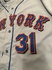        Mike Piazza 2002 Mlb Ny New York Mets Game-worn  used  Grey  Jersey 