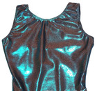 Motionwear Leotard Bodysuit Tank Teal Hologram Mystique Gymnastics New Women Xs