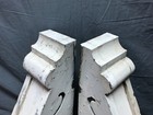 Pair Antique Shabby Victorian Wood Corbels Gingerbread Vtg Old Chic 1152-23b