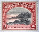 Travelstamps  Trinidad   Tobago Stamps Sc  36 Mint  Og  Hinged  3 Cent  12 Perf