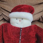 Rare Vintage 2004 Woof And Poof 14  Snowman Plush Toy Decor Christmas Sweater