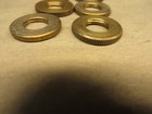 Vintage Antique Lamp Parts Brass Knurled Thumbnut Group Of 10 Pieces 3 4  X 1 8f