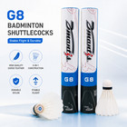 Dmantis G8 Goose Feather Shuttlecocks 12pcs Speed77 Badminton Training
