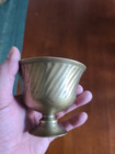 Antique 18th Century Indian islamic mughal Elegant Fluted Casted Brass Cup