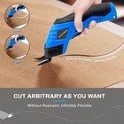 Battery Operated Cordless Electric Scissors For Fabric Leather Cardboard New