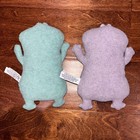 2x Ugly Doll Babo Blue   Purple Plush 2002 8    Stuffed Toy Monster Ugly Doll