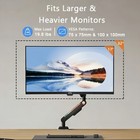 Rgb Monitor Arm Desk Mount  Single Monitor Stand With Led Light  Adjustable