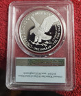 2025 W Silver Proof American Eagle Pcgs Pr 69 Dcam With Laser Privy First Strike