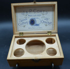 Antique J  p Coats Spool Cotton Thread Box Depicting Spanish Am   New York Usn 