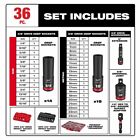 Milwaukee 49-66-6805 36-pc  3 8  Drive Shockwave Impact Duty Socket Packout Set