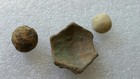 Medieval  3 Artifact Mix - Mask  Musket Balls  14th-16th Ad