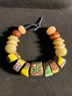 Antique Venetian - African Trade Beads -millefiori Italian Glass - Stone  b260 