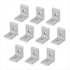 10pcs 2020 Aluminum L-bracket - 2-hole Corner Connector For T-slot Extrusion