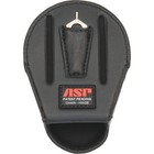 Asp Open Top Handcuff Case Black Leather Fits Chain Or Hinged 56138