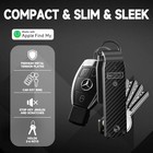 Men s Key Organizer Keychain With Tracker  Key Finder  Compact Metal Key Holder