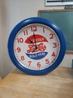  works metal Pepsi Cola Sold Here Neon Plug It Clock W battery Powered Clockwork
