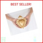 Sacred Heart  Metal Heart Milagro  Gold Heart Box  Ex Voto