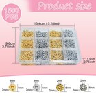 1500pcs 6mm Silver And Gold Flat Round Spacer Beads For Jewelry Making Diy Br   