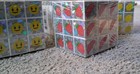 4  Pcs Magic Twist Cube Puzzles 3d Holographic Foil 2 5    W Faces Fruits  New