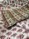      Vintage Handmade Floral Quilt 60x49 Cottage Garden Reversible Throw Blanket