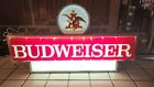 Vintage Budweiser Beer Lighted Sign Circa 1967 Anheuser Busch Bud read 