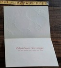 Vintage Mcm Christmas Greeting Card Nos Unused With Envelope 