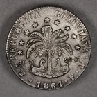 1861 Bolivia Silver 8 Soles