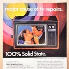 1972 Rca Xl-100 Solid State Color Television Vintage Print Ad