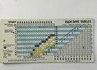 Vintage Dacor   Action Plus Dive Mask Lot  snorkels  Padi Tables  Mesh Bags 