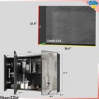 39 4  Wide Wall Mount Mirrored Bathroom Medicine Cabinet Organizer Mirror 3 Door