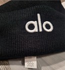 Black Knit Beanie Cuffed Winter Cap Unisex Soft Embroidered Logo New